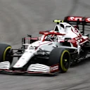 SAO PAULO, BRAZIL - NOVEMBER 12: Antonio Giovinazzi of Italy driving the (99) Alfa Romeo Racing C41 Ferrari during practice ahead of the F1 Grand Prix of Brazil at Autodromo Jose Carlos Pace on November 12, 2021 in Sao Paulo, Brazil. (Photo by Bryn Lennon - Formula 1/Formula 1 via Getty Images)
