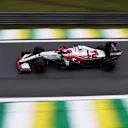 SAO PAULO, BRAZIL - NOVEMBER 12: Kimi Raikkonen of Finland driving the (7) Alfa Romeo Racing C41 Ferrari during qualifying ahead of the F1 Grand Prix of Brazil at Autodromo Jose Carlos Pace on November 12, 2021 in Sao Paulo, Brazil. (Photo by Lars Baron/Getty Images)