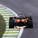 SAO PAULO, BRAZIL - NOVEMBER 12: Lando Norris of Great Britain driving the (4) McLaren F1 Team MCL35M Mercedes during qualifying ahead of the F1 Grand Prix of Brazil at Autodromo Jose Carlos Pace on November 12, 2021 in Sao Paulo, Brazil. (Photo by Lars Baron/Getty Images)