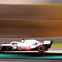 SAO PAULO, BRAZIL - NOVEMBER 12: Nikita Mazepin of Russia driving the (9) Haas F1 Team VF-21 Ferrari during qualifying ahead of the F1 Grand Prix of Brazil at Autodromo Jose Carlos Pace on November 12, 2021 in Sao Paulo, Brazil. (Photo by Bryn Lennon - Formula 1/Formula 1 via Getty Images)