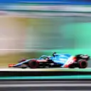 SAO PAULO, BRAZIL - NOVEMBER 12: Fernando Alonso of Spain driving the (14) Alpine A521 Renault during qualifying ahead of the F1 Grand Prix of Brazil at Autodromo Jose Carlos Pace on November 12, 2021 in Sao Paulo, Brazil. (Photo by Bryn Lennon - Formula 1/Formula 1 via Getty Images)