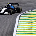 SAO PAULO, BRAZIL - NOVEMBER 13: Nicholas Latifi of Canada driving the (6) Williams Racing FW43B Mercedes during practice ahead of the F1 Grand Prix of Brazil at Autodromo Jose Carlos Pace on November 13, 2021 in Sao Paulo, Brazil. (Photo by Buda Mendes/Getty Images)