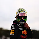 SAO PAULO, BRAZIL - NOVEMBER 13: Second placed Max Verstappen of Netherlands and Red Bull Racing looks on in parc ferme during the sprint ahead of the F1 Grand Prix of Brazil at Autodromo Jose Carlos Pace on November 13, 2021 in Sao Paulo, Brazil. (Photo by Lars Baron/Getty Images)