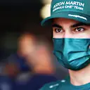 SAO PAULO, BRAZIL - NOVEMBER 14: Lance Stroll of Canada and Aston Martin F1 Team looks on before the F1 Grand Prix of Brazil at Autodromo Jose Carlos Pace on November 14, 2021 in Sao Paulo, Brazil. (Photo by Mark Thompson/Getty Images)