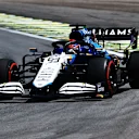 SAO PAULO, BRAZIL - NOVEMBER 14: George Russell of Great Britain driving the (63) Williams Racing FW43B Mercedes on his way to the grid before the F1 Grand Prix of Brazil at Autodromo Jose Carlos Pace on November 14, 2021 in Sao Paulo, Brazil. (Photo by Buda Mendes/Getty Images)