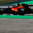 SAO PAULO, BRAZIL - NOVEMBER 14: Charles Leclerc of Monaco driving the (16) Scuderia Ferrari SF21 during the F1 Grand Prix of Brazil at Autodromo Jose Carlos Pace on November 14, 2021 in Sao Paulo, Brazil. (Photo by Buda Mendes/Getty Images)