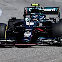SAO PAULO, BRAZIL - NOVEMBER 14: Sebastian Vettel of Germany driving the (5) Aston Martin AMR21 Mercedes during the F1 Grand Prix of Brazil at Autodromo Jose Carlos Pace on November 14, 2021 in Sao Paulo, Brazil. (Photo by Buda Mendes/Getty Images)
