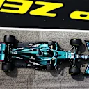 IMOLA, ITALY - APRIL 17: Lance Stroll of Canada driving the (18) Aston Martin AMR21 Mercedes in the Pitlane during final practice ahead of the F1 Grand Prix of Emilia Romagna at Autodromo Enzo e Dino Ferrari on April 17, 2021 in Imola, Italy. (Photo by Bryn Lennon/Getty Images)
