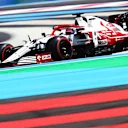 LE CASTELLET, FRANCE - JUNE 18: Kimi Raikkonen of Finland driving the (7) Alfa Romeo Racing C41 Ferrari on track during practice ahead of the F1 Grand Prix of France at Circuit Paul Ricard on June 18, 2021 in Le Castellet, France. (Photo by Dan Istitene - Formula 1/Formula 1 via Getty Images)
