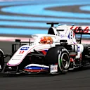 LE CASTELLET, FRANCE - JUNE 20: Nikita Mazepin of Russia driving the (9) Haas F1 Team VF-21 Ferrari on track during the F1 Grand Prix of France at Circuit Paul Ricard on June 20, 2021 in Le Castellet, France. (Photo by Bryn Lennon - Formula 1/Formula 1 via Getty Images)