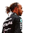 LE CASTELLET, FRANCE - JUNE 20: Second placed Lewis Hamilton of Great Britain and Mercedes GP celebrates on the podium during the F1 Grand Prix of France at Circuit Paul Ricard on June 20, 2021 in Le Castellet, France. (Photo by Dan Istitene - Formula 1/Formula 1 via Getty Images)