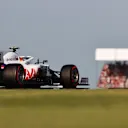 NORTHAMPTON, ENGLAND - JULY 16: Mick Schumacher of Germany driving the (47) Haas F1 Team VF-21 Ferrari during qualifying ahead of the F1 Grand Prix of Great Britain at Silverstone on July 16, 2021 in Northampton, England. (Photo by Mark Thompson/Getty Images)