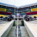 NORTHAMPTON, ENGLAND - JULY 16: Pierre Gasly of Scuderia AlphaTauri and France  during practice/qualifying ahead of the F1 Grand Prix of Great Britain at Silverstone on July 16, 2021 in Northampton, England. (Photo by Peter Fox/Getty Images)