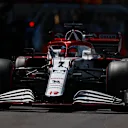 NORTHAMPTON, ENGLAND - JULY 17: Kimi Raikkonen of Finland driving the (7) Alfa Romeo Racing C41 Ferrari in the Pitlane during practice ahead of the F1 Grand Prix of Great Britain at Silverstone on July 17, 2021 in Northampton, England. (Photo by Mark Thompson/Getty Images)