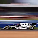 NORTHAMPTON, ENGLAND - JULY 18: Yuki Tsunoda of Japan driving the (22) Scuderia AlphaTauri AT02 Honda during the F1 Grand Prix of Great Britain at Silverstone on July 18, 2021 in Northampton, England. (Photo by Lars Baron/Getty Images)