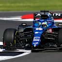 NORTHAMPTON, ENGLAND - JULY 18: Fernando Alonso of Spain driving the (14) Alpine A521 Renault during the F1 Grand Prix of Great Britain at Silverstone on July 18, 2021 in Northampton, England. (Photo by Joe Portlock - Formula 1/Formula 1 via Getty Images)