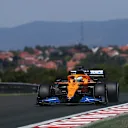 BUDAPEST, HUNGARY - JULY 30: Daniel Ricciardo of Australia driving the (3) McLaren F1 Team MCL35M Mercedes during practice ahead of the F1 Grand Prix of Hungary at Hungaroring on July 30, 2021 in Budapest, Hungary. (Photo by Lars Baron/Getty Images)