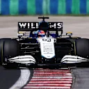 BUDAPEST, HUNGARY - JULY 30: George Russell of Great Britain driving the (63) Williams Racing FW43B Mercedes during practice ahead of the F1 Grand Prix of Hungary at Hungaroring on July 30, 2021 in Budapest, Hungary. (Photo by Lars Baron/Getty Images)