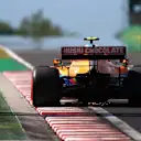 BUDAPEST, HUNGARY - JULY 31: Lando Norris of Great Britain driving the (4) McLaren F1 Team MCL35M Mercedes during qualifying ahead of the F1 Grand Prix of Hungary at Hungaroring on July 31, 2021 in Budapest, Hungary. (Photo by Bryn Lennon/Getty Images)