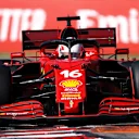 BUDAPEST, HUNGARY - JULY 31: Charles Leclerc of Monaco driving the (16) Scuderia Ferrari SF21 during qualifying ahead of the F1 Grand Prix of Hungary at Hungaroring on July 31, 2021 in Budapest, Hungary. (Photo by Lars Baron/Getty Images)