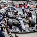 BUDAPEST, HUNGARY - JULY 31: Yuki Tsunoda of Scuderia AlphaTauri and Japan  during final practice ahead of the F1 Grand Prix of Hungary at Hungaroring on July 31, 2021 in Budapest, Hungary. (Photo by Peter Fox/Getty Images)