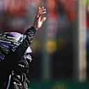 BUDAPEST, HUNGARY - JULY 31: Pole position qualifier Lewis Hamilton of Great Britain and Mercedes GP celebrates in parc ferme during qualifying ahead of the F1 Grand Prix of Hungary at Hungaroring on July 31, 2021 in Budapest, Hungary. (Photo by Mark Thompson/Getty Images)