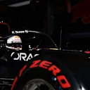 BUDAPEST, HUNGARY - JULY 31: Max Verstappen of the Netherlands driving the (33) Red Bull Racing RB16B Honda leaves the garage during qualifying ahead of the F1 Grand Prix of Hungary at Hungaroring on July 31, 2021 in Budapest, Hungary. (Photo by Mark Thompson/Getty Images)