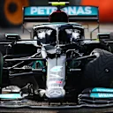 BUDAPEST, HUNGARY - AUGUST 01: The broken car of Valtteri Bottas of Finland and Mercedes GP is pictured in the Paddock during the F1 Grand Prix of Hungary at Hungaroring on August 01, 2021 in Budapest, Hungary. (Photo by Joe Portlock - Formula 1/Formula 1 via Getty Images)