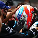 BUDAPEST, HUNGARY - AUGUST 01: Race winner Esteban Ocon of France and Alpine F1 Team celebrates in parc ferme during the F1 Grand Prix of Hungary at Hungaroring on August 01, 2021 in Budapest, Hungary. (Photo by Dan Istitene - Formula 1/Formula 1 via Getty Images)