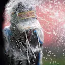 BUDAPEST, HUNGARY - AUGUST 01: Race winner Esteban Ocon of France and Alpine F1 Team celebrates on the podium during the F1 Grand Prix of Hungary at Hungaroring on August 01, 2021 in Budapest, Hungary. (Photo by Mario Renzi - Formula 1/Formula 1 via Getty Images)