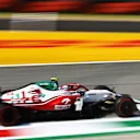 MONZA, ITALY - SEPTEMBER 11: Antonio Giovinazzi of Italy driving the (99) Alfa Romeo Racing C41 Ferrari during practice ahead of the F1 Grand Prix of Italy at Autodromo di Monza on September 11, 2021 in Monza, Italy. (Photo by Clive Mason - Formula 1/Formula 1 via Getty Images)