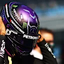 MONZA, ITALY - SEPTEMBER 11: Lewis Hamilton of Great Britain and Mercedes GP prepares to drive on the grid during the Sprint ahead of the F1 Grand Prix of Italy at Autodromo di Monza on September 11, 2021 in Monza, Italy. (Photo by Dan Istitene - Formula 1/Formula 1 via Getty Images)