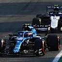 MONZA, ITALY - SEPTEMBER 11: Esteban Ocon of France driving the (31) Alpine A521 Renault leads Nicholas Latifi of Canada driving the (6) Williams Racing FW43B Mercedes during the Sprint ahead of the F1 Grand Prix of Italy at Autodromo di Monza on September 11, 2021 in Monza, Italy. (Photo by Clive Mason - Formula 1/Formula 1 via Getty Images)