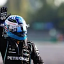 MONZA, ITALY - SEPTEMBER 11: Winner Valtteri Bottas of Finland and Mercedes GP celebrates in parc ferme during the Sprint ahead of the F1 Grand Prix of Italy at Autodromo di Monza on September 11, 2021 in Monza, Italy. (Photo by Dan Istitene - Formula 1/Formula 1 via Getty Images)