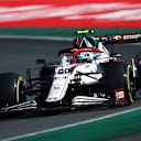 MONZA, ITALY - SEPTEMBER 12: Antonio Giovinazzi of Italy driving the (99) Alfa Romeo Racing C41 Ferrari during the F1 Grand Prix of Italy at Autodromo di Monza on September 12, 2021 in Monza, Italy. (Photo by Joe Portlock - Formula 1/Formula 1 via Getty Images)