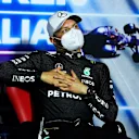 MONZA, ITALY - SEPTEMBER 12: Third placed Valtteri Bottas of Finland and Mercedes GP talks in the press conference after the F1 Grand Prix of Italy at Autodromo di Monza on September 12, 2021 in Monza, Italy. (Photo by Rudy Carezzevoli/Getty Images)
