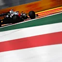 MEXICO CITY, MEXICO - NOVEMBER 05: Antonio Giovinazzi of Italy driving the (99) Alfa Romeo Racing C41 Ferrari during practice ahead of the F1 Grand Prix of Mexico at Autodromo Hermanos Rodriguez on November 05, 2021 in Mexico City, Mexico. (Photo by Clive Mason/Getty Images)