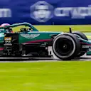 MEXICO CITY, MEXICO - NOVEMBER 05: Sebastian Vettel of Aston Martin and Germany  during practice ahead of the F1 Grand Prix of Mexico at Autodromo Hermanos Rodriguez on November 05, 2021 in Mexico City, Mexico. (Photo by Peter Fox/Getty Images)