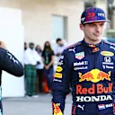 MEXICO CITY, MEXICO - NOVEMBER 06: Third place qualifier Max Verstappen of Netherlands and Red Bull Racing looks on in parc ferme during qualifying ahead of the F1 Grand Prix of Mexico at Autodromo Hermanos Rodriguez on November 06, 2021 in Mexico City, Mexico. (Photo by Bryn Lennon - Formula 1/Formula 1 via Getty Images)