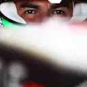 MEXICO CITY, MEXICO - NOVEMBER 06: Sergio Perez of Mexico and Red Bull Racing prepares to drive in the garage during final practice ahead of the F1 Grand Prix of Mexico at Autodromo Hermanos Rodriguez on November 06, 2021 in Mexico City, Mexico. (Photo by Mark Thompson/Getty Images)