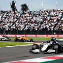MEXICO CITY, MEXICO - NOVEMBER 07: George Russell of Great Britain driving the (63) Williams Racing FW43B Mercedes during the F1 Grand Prix of Mexico at Autodromo Hermanos Rodriguez on November 07, 2021 in Mexico City, Mexico. (Photo by Peter Fox/Getty Images)