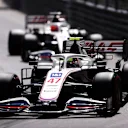 MONTE-CARLO, MONACO - MAY 23: Nikita Mazepin of Russia driving the (9) Haas F1 Team VF-21 Ferrari on track during the F1 Grand Prix of Monaco at Circuit de Monaco on May 23, 2021 in Monte-Carlo, Monaco. (Photo by Lars Baron/Getty Images)