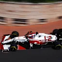 MONTE-CARLO, MONACO - MAY 23: Kimi Raikkonen of Finland driving the (7) Alfa Romeo Racing C41 Ferrari on track during the F1 Grand Prix of Monaco at Circuit de Monaco on May 23, 2021 in Monte-Carlo, Monaco. (Photo by Lars Baron/Getty Images)