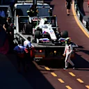 MONTE-CARLO, MONACO - MAY 20: Mick Schumacher of Germany and Haas F1 walks past his car on a tow truck after stopping on track during practice ahead of the F1 Grand Prix of Monaco at Circuit de Monaco on May 20, 2021 in Monte-Carlo, Monaco. (Photo by Mario Renzi - Formula 1/Formula 1 via Getty Images)