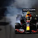 MONTE-CARLO, MONACO - MAY 20: Sergio Perez of Mexico driving the (11) Red Bull Racing RB16B Honda locks a wheel under braking during practice ahead of the F1 Grand Prix of Monaco at Circuit de Monaco on May 20, 2021 in Monte-Carlo, Monaco. (Photo by Dan Istitene - Formula 1/Formula 1 via Getty Images)