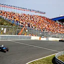 ZANDVOORT, NETHERLANDS - SEPTEMBER 03: Nicholas Latifi of Canada driving the (6) Williams Racing FW43B Mercedes during practice ahead of the F1 Grand Prix of The Netherlands at Circuit Zandvoort on September 03, 2021 in Zandvoort, Netherlands. (Photo by Bryn Lennon/Getty Images)
