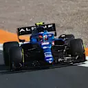 ZANDVOORT, NETHERLANDS - SEPTEMBER 03: Esteban Ocon of France driving the (31) Alpine A521 Renault during practice ahead of the F1 Grand Prix of The Netherlands at Circuit Zandvoort on September 03, 2021 in Zandvoort, Netherlands. (Photo by Bryn Lennon/Getty Images)