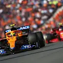 ZANDVOORT, NETHERLANDS - SEPTEMBER 04: Lando Norris of Great Britain driving the (4) McLaren F1 Team MCL35M Mercedes during final practice ahead of the F1 Grand Prix of The Netherlands at Circuit Zandvoort on September 04, 2021 in Zandvoort, Netherlands. (Photo by Clive Rose - Formula 1/Formula 1 via Getty Images)