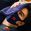 ZANDVOORT, NETHERLANDS - SEPTEMBER 04: Sergio Perez of Mexico and Red Bull Racing prepares to drive in the garage during final practice ahead of the F1 Grand Prix of The Netherlands at Circuit Zandvoort on September 04, 2021 in Zandvoort, Netherlands. (Photo by Dan Mullan/Getty Images)