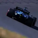 ZANDVOORT, NETHERLANDS - SEPTEMBER 04: Lance Stroll of Canada driving the (18) Aston Martin AMR21 Mercedes during qualifying ahead of the F1 Grand Prix of The Netherlands at Circuit Zandvoort on September 04, 2021 in Zandvoort, Netherlands. (Photo by Clive Rose - Formula 1/Formula 1 via Getty Images)